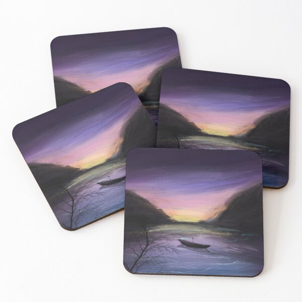 Item preview, Lake Landscape at sundown designed and sold by MonikaLauda.