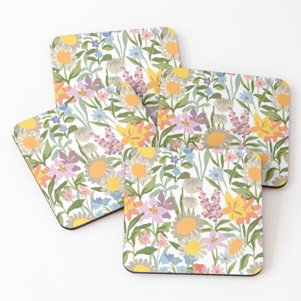 Aperçu de l'œuvre motif floral pastel créée et vendue par permare.