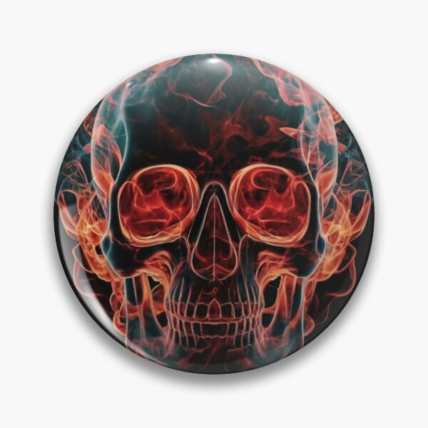 Item preview, Flaming Incandescent Skull designed and sold by SolliesArt.
