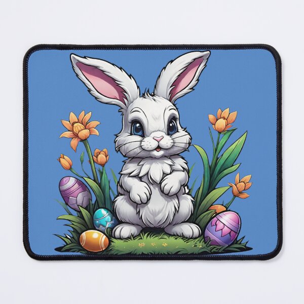Item preview, Easter eggs and fluffy bunny  designed and sold by DreamingAwake1.
