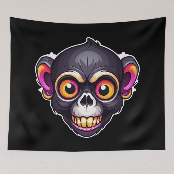 Item preview, Cute Zombie Monkey, Dark Kawaii designed and sold by Burn-Ego.