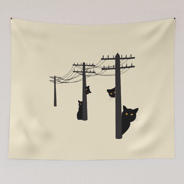 Item preview, black fluffy cat designed and sold by Moris-shop.