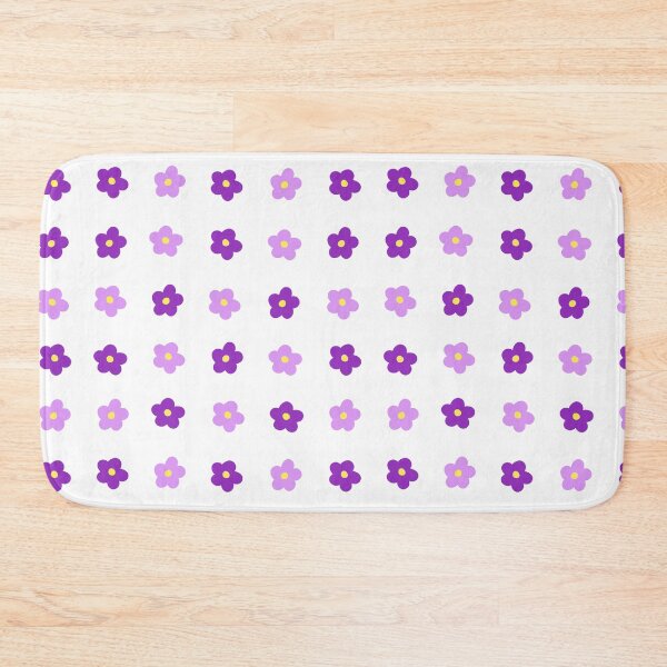 Item preview, 25 Minimalistic Two Coloured Purple Flowers Set designed and sold by posterful.