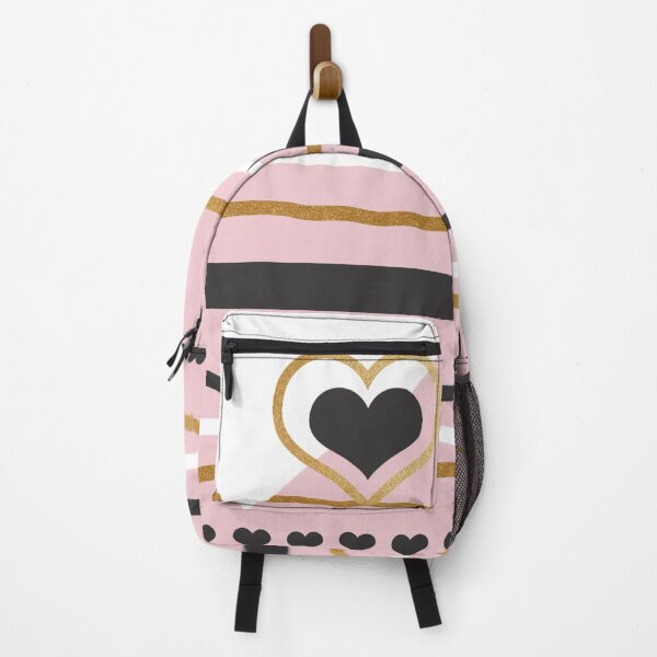 Item preview, Golden hearts in pink background designed and sold by HikaryChan.