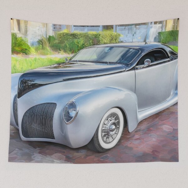 Item preview, 1938 Silver Lincoln Zephyr 3 Window Coupe X125 designed and sold by RichFrancoCars.