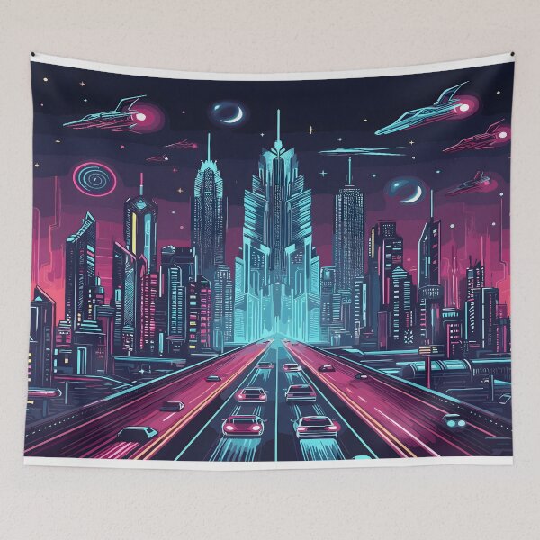 Item preview, Gaming Futuristic Artwork Desk Mat designed and sold by KitonicTees.