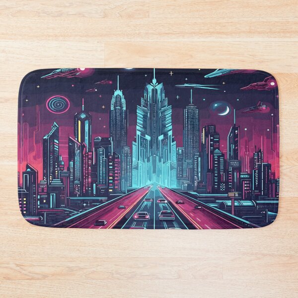Item preview, Gaming Futuristic Artwork Desk Mat designed and sold by KitonicTees.