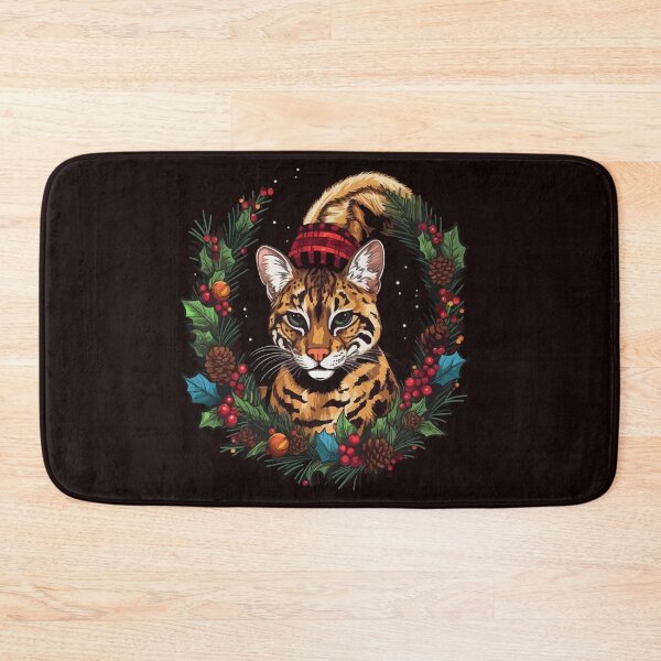Item preview, Christmas Ocelot designed and sold by creativellashop.