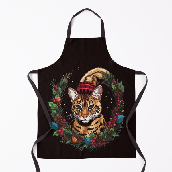 Item preview, Christmas Ocelot designed and sold by creativellashop.