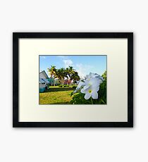 Colourful Cottages Framed Print