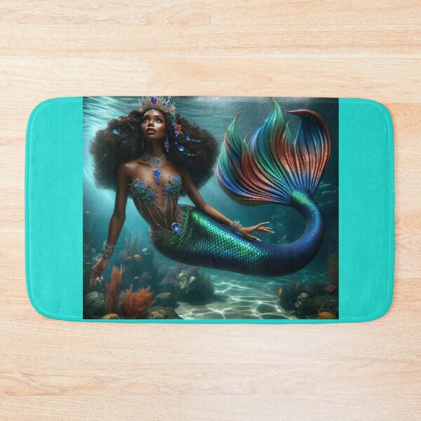 Item preview, Mermaid African American Queen: Underwater Elegance designed and sold by mymagicstoreus.