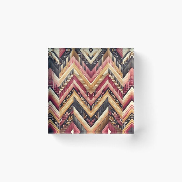 Item preview, Herringbone Pattern - Red Pink Yellow Black ; Pattern,  Chevron designed and sold by PatternInArt.