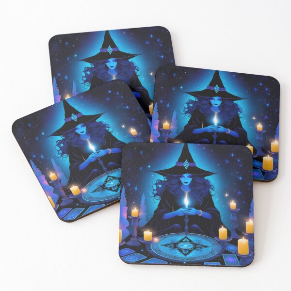 Item preview, Gothic Witch at Tarot Card Table designed and sold by TheDarkWardrobe.