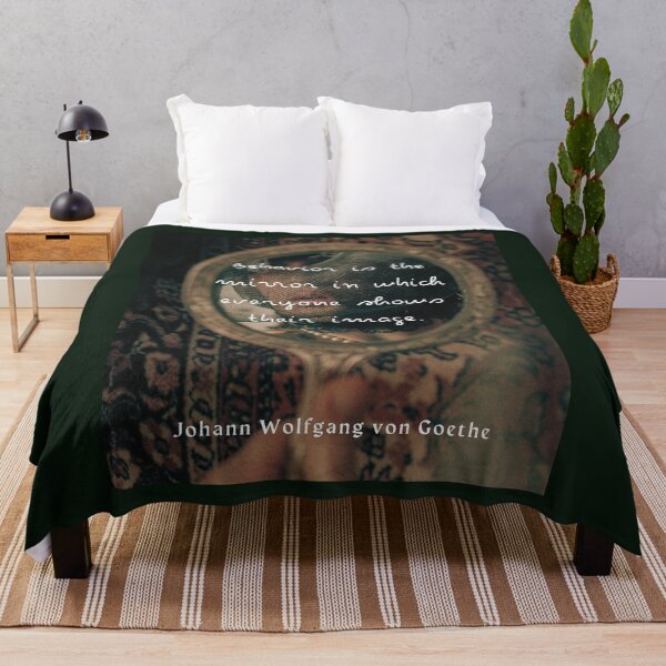 Item preview, Johann Wolfgang von Goethe quote: Behavior is the mirror in which everyone shows their image.  designed and sold by artbleed.