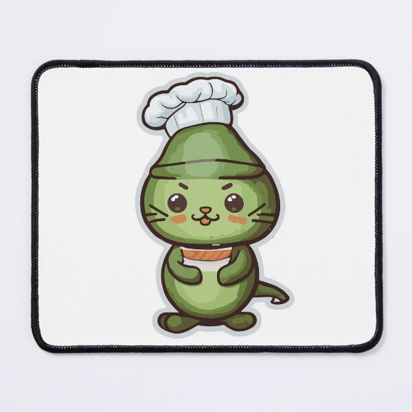 Item preview, Chef Avocato: Sushi Master Cat - Cute Sushi Chef Cat Avocado Feline Art designed and sold by VeggiPower.