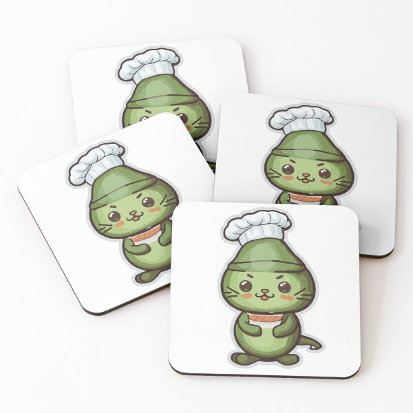 Item preview, Chef Avocato: Sushi Master Cat - Cute Sushi Chef Cat Avocado Feline Art designed and sold by VeggiPower.