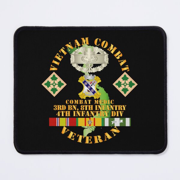 Item preview, Army - Vietnam Cbt Vet w Cbt Medic 3rd Bn 8th Inf - 4th ID SSI designed and sold by Military Insignia Products.