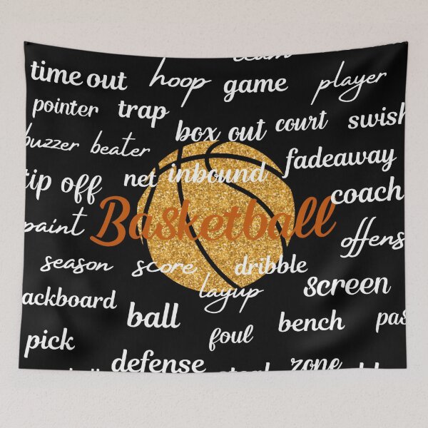 Item preview, Basketball Terminology Print Design designed and sold by jendrip.