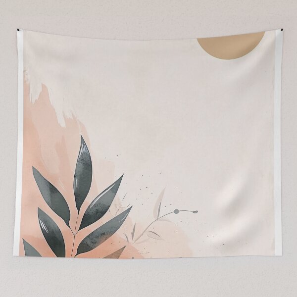 Item preview, Desert Dawn: Serene Abstract Botanical Art designed and sold by gooseprinttees.