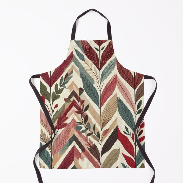 Item preview, Herringbone Pattern - Red Green Leaf Pattern ; Pattern,  Chevron designed and sold by PatternInArt.