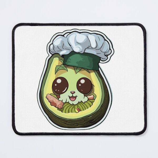 Item preview, Chef Avocato: Sushi Master Cat - Cute Sushi Chef Cat Avocado Feline Art designed and sold by VeggiPower.