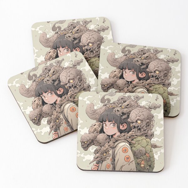 Item preview, Fantasy Monsters and Anime Girl designed and sold by bubblegoth.