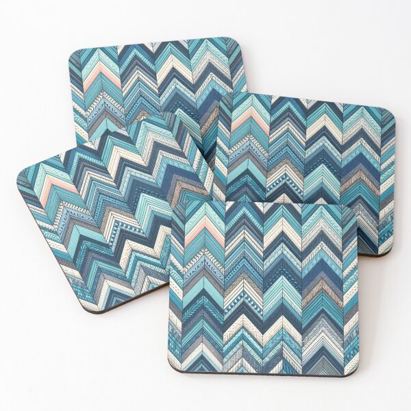 Item preview, Herringbone Pattern - Blue and White Pattern ; Pattern,  Chevron designed and sold by PatternInArt.