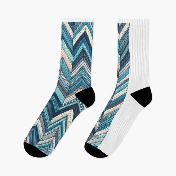 Item preview, Herringbone Pattern - Blue and White Pattern ; Pattern,  Chevron designed and sold by PatternInArt.