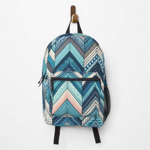Item preview, Herringbone Pattern - Blue and White Pattern ; Pattern, Chevron designed and sold by PatternInArt.