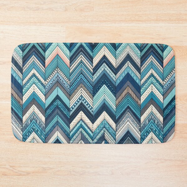 Item preview, Herringbone Pattern - Blue and White Pattern ; Pattern,  Chevron designed and sold by PatternInArt.
