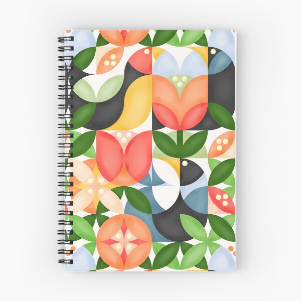 Item preview, Mid Century Birds and Flowers designed and sold by Phanya-Style.