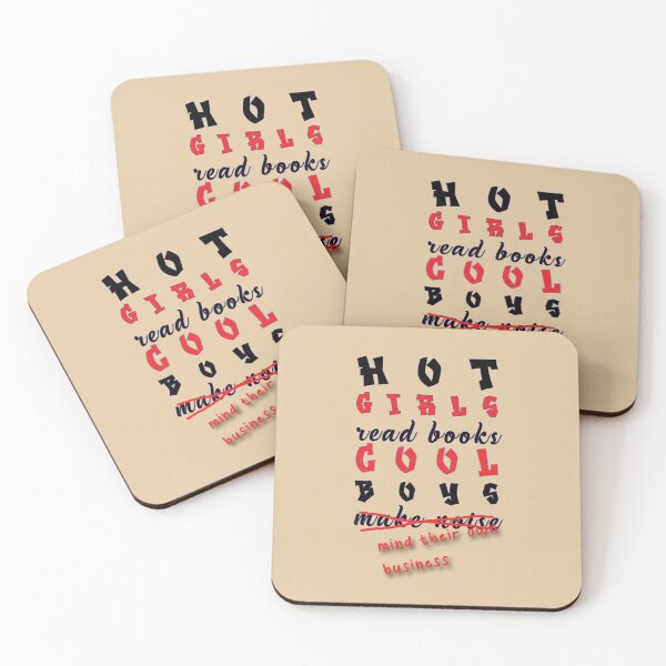 Item preview, Hot Girls Read Books, Cool Boys Mind Their Own Business designed and sold by MilabArt.