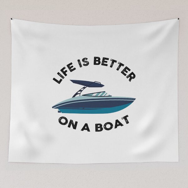 Item preview, Life is Better on a Boat designed and sold by CoolThingss.