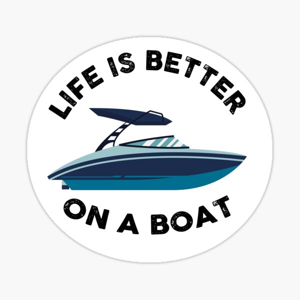 Item preview, Life is Better on a Boat designed and sold by CoolThingss.