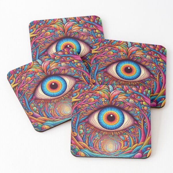 Item preview, Psychedelic Vision: Enchanted Forest designed and sold by WhimsyRealm.