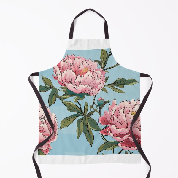 Item preview, Peony Tile 23: Ruffled Symphony in Blush and Blossom, Rose-Kissed Dreams on Leafy Thrones designed and sold by TheBrainArt.