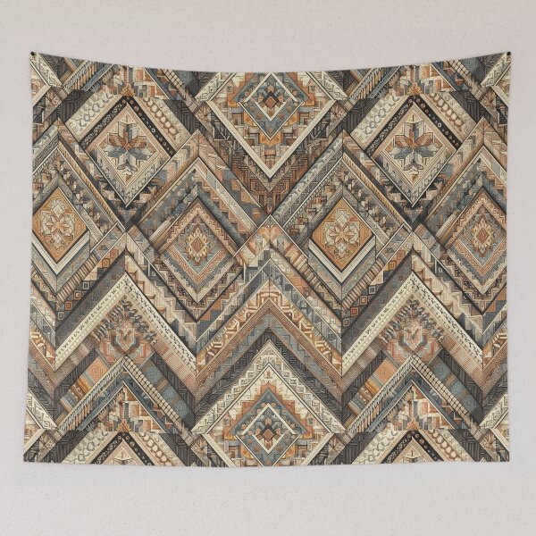 Item preview, Herringbone Pattern - Ancient Terracotta Damask Pattern ; Pattern,  Chevron designed and sold by PatternInArt.