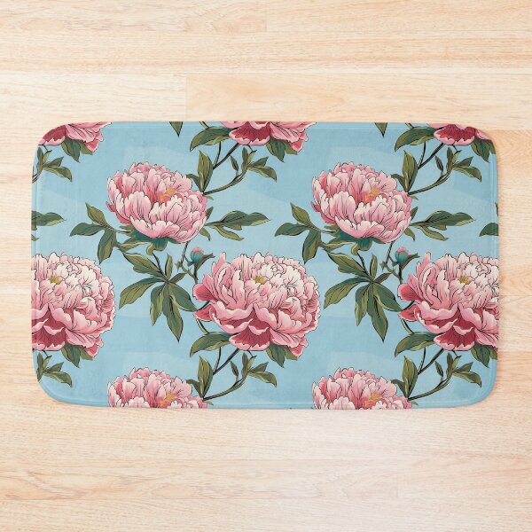 Item preview, Peony Tile 23: Ruffled Symphony in Blush and Blossom, Rose-Kissed Dreams on Leafy Thrones designed and sold by TheBrainArt.