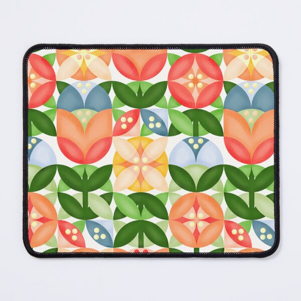 Item preview, Mid Century Bold Flowers designed and sold by Phanya-Style.