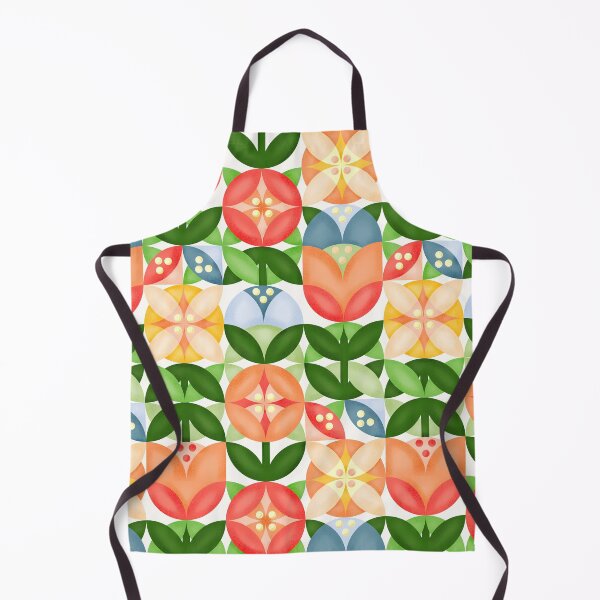 Item preview, Mid Century Bold Flowers designed and sold by Phanya-Style.