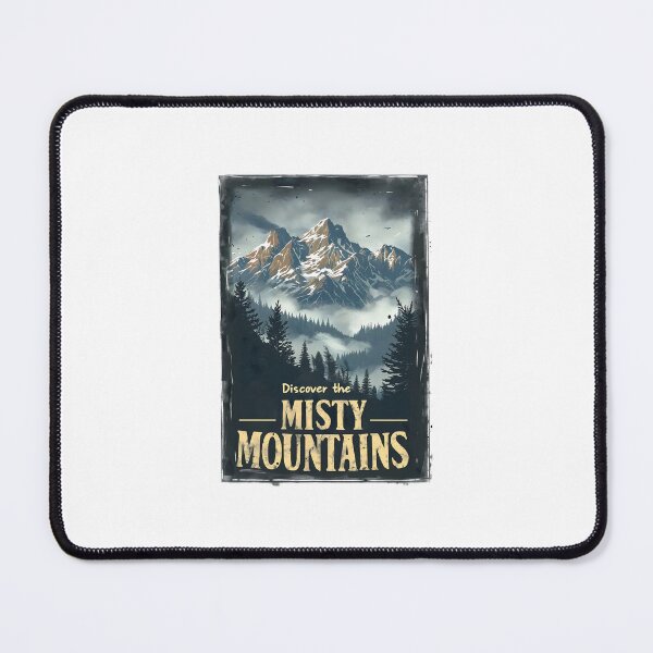 Item preview, Discover the Misty Mountains - Vintage Travel Poster - Fantasy designed and sold by Fenay Designs.