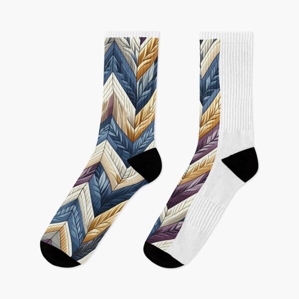 Item preview,  Herringbone Pattern - Zigzag Wave Blue and White Pattern ; Pattern,  Chevron designed and sold by PatternInArt.