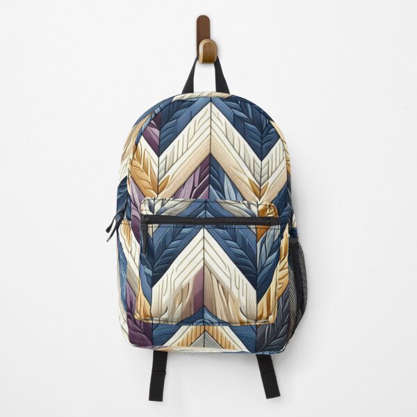 Item preview, Herringbone Pattern - Zigzag Wave Blue and White Pattern ; Pattern, Chevron designed and sold by PatternInArt.