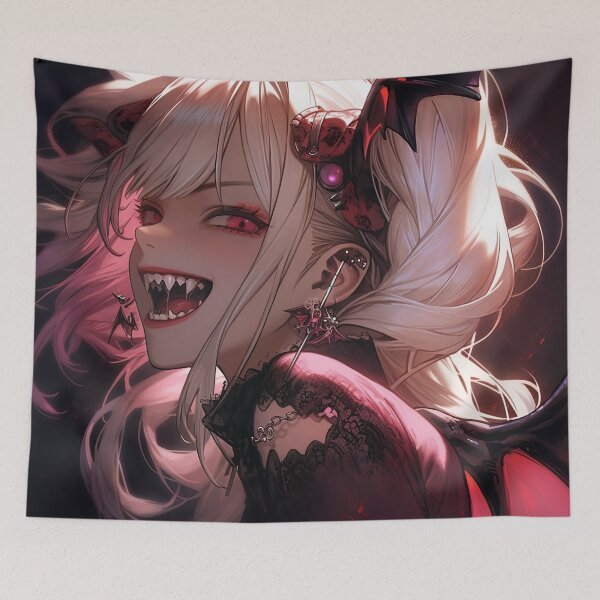 Item preview, Gleeful Vampiric Gothic Anime Girl designed and sold by bubblegoth.
