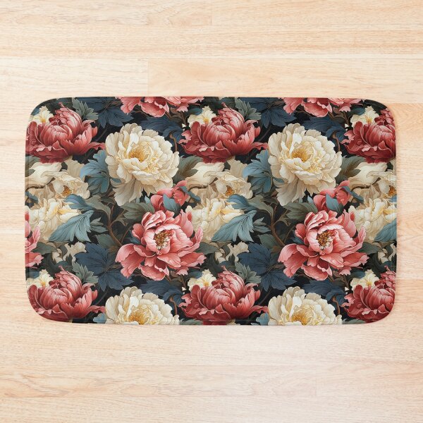 Item preview, Peony Tile 24: Ruffled Symphony in Blush and Blossom, Rose-Kissed Dreams on Leafy Thrones designed and sold by TheBrainArt.