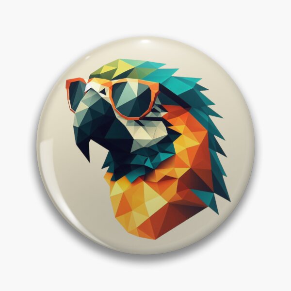 Item preview, Low Poly Macaw Pop Art designed and sold by pseudosiren.
