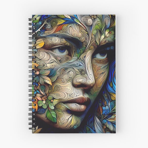 Item preview, CamoGaze: Woman's Face Morphed in Trippy Forest designed and sold by WhimsyRealm.