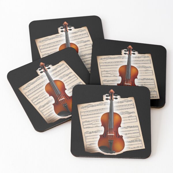Item preview, Violin & Sheet Music designed and sold by FatCatStudios.