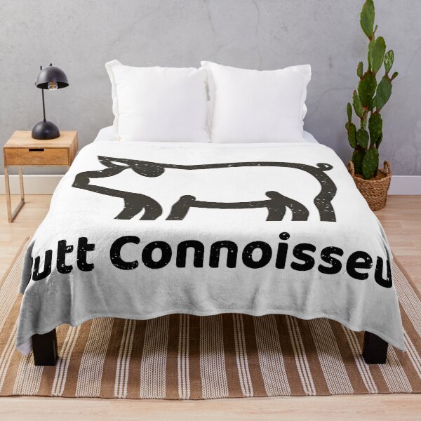 Item preview, BBQ Humor - Pork and Puns Butt Connoisseur Design designed and sold by MnDShirts.