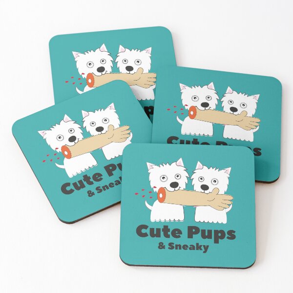 Item preview, Cute Pups & Sneaky. West highland white terrier designed and sold by haniku.